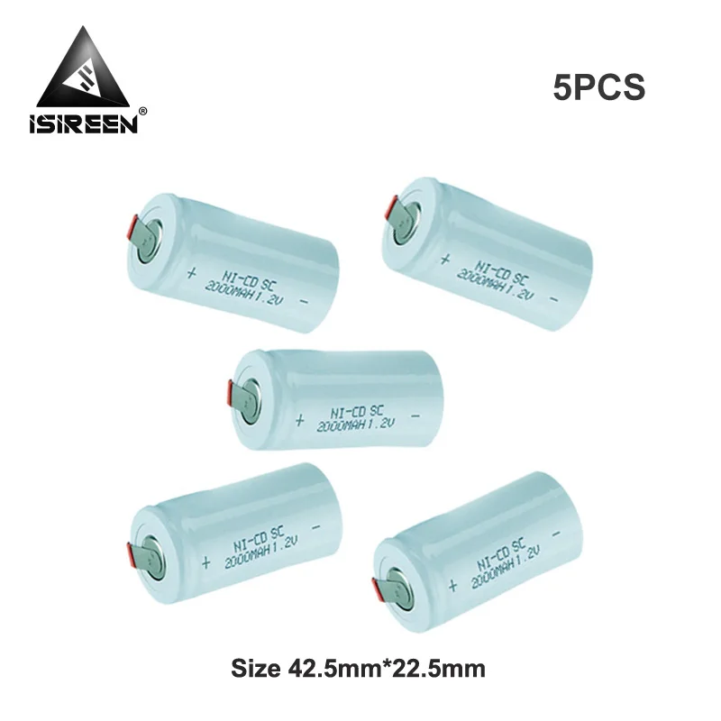 Аккумуляторные батареи 1 2 V 2000mAh SC Ni-CD DIY аккумуляторные блоки Subc Ni аккумулятор CD