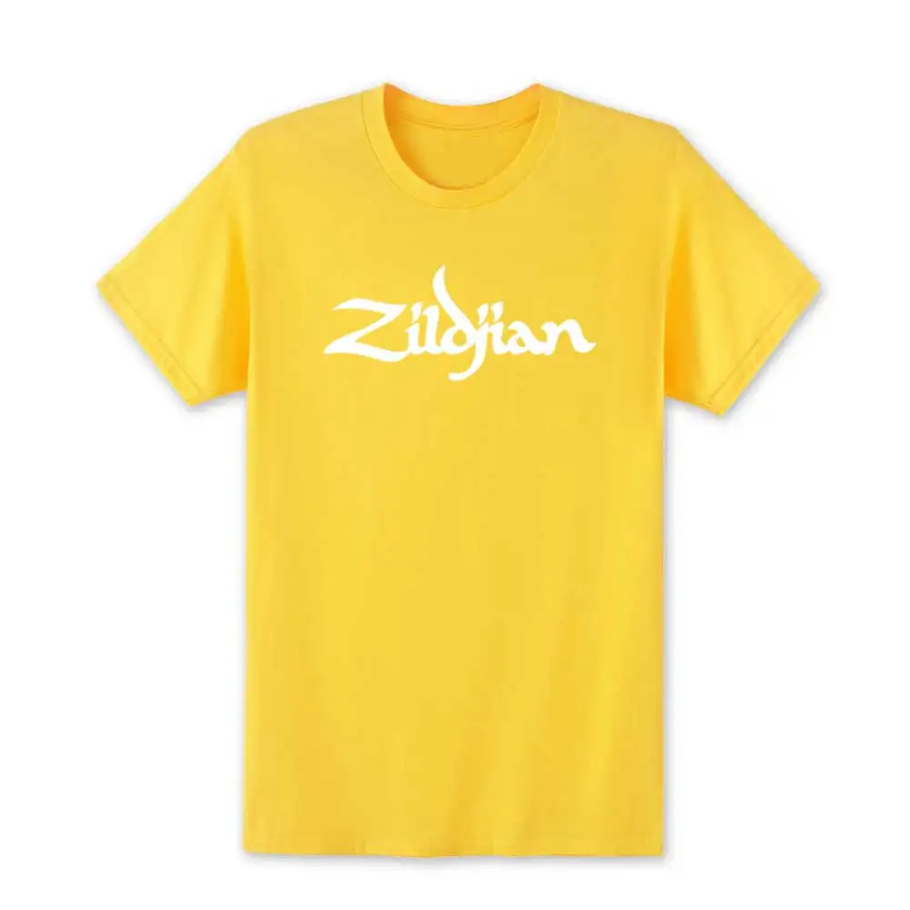 Yellow1 Модные летние новые Zildjian мужские футболки с принтом, мужские хлопковые футболки с коротким рукавом, топы, футболки высокого качества, размер XS-XXL - Цвет: Yellow1