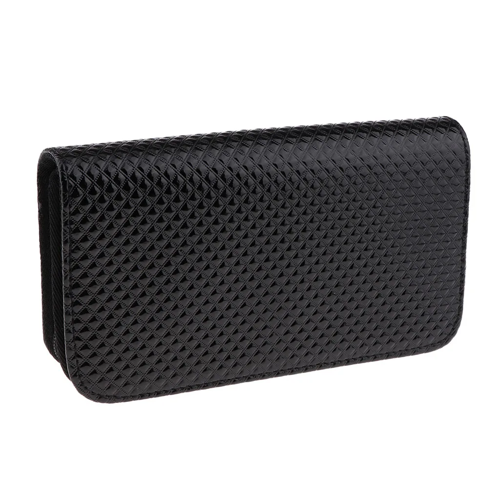 Black Particles PU Leather Hair Scissors Shears Case Hairdressing Tool Pouch Bag Salon Hair Stylist Barber Scissors Hairdressing Holder - Цвет: Black Particles