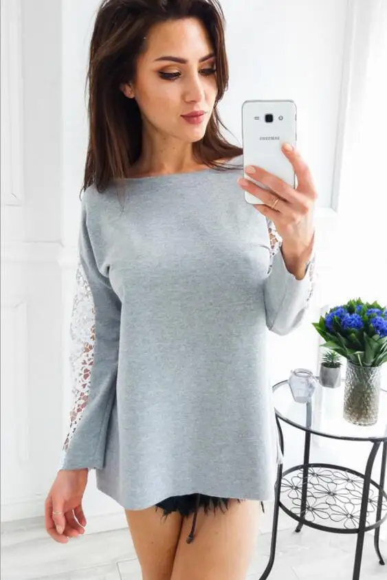 Модные женские туфли осень 2017 г. выдалбливают Лоскутная с длинным рукавом Экипаж