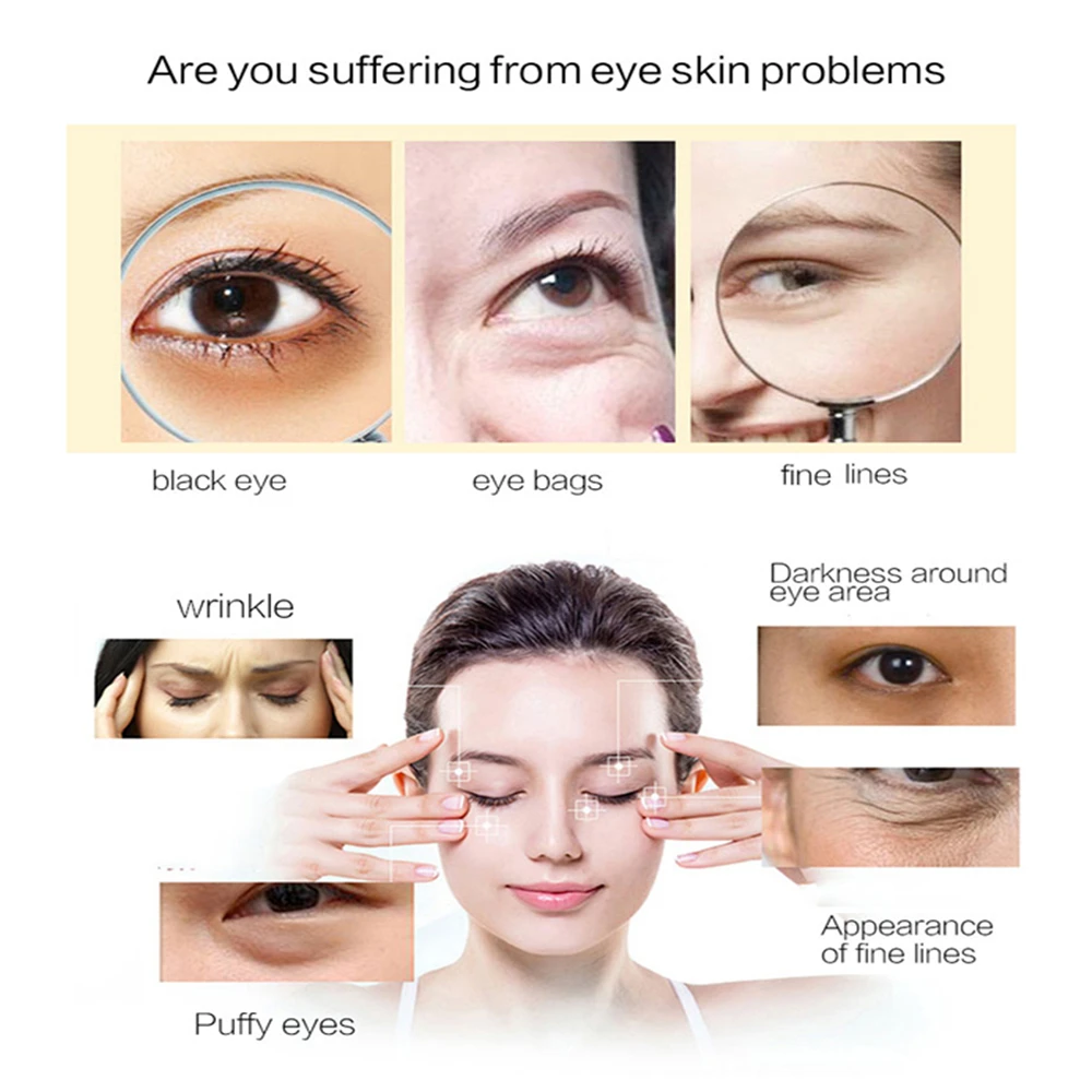 

DISAAR 4 Pairs Gold Osmanthus Vitamin C Eye Patch Dark Circles Puffy Anti-aging Moisture