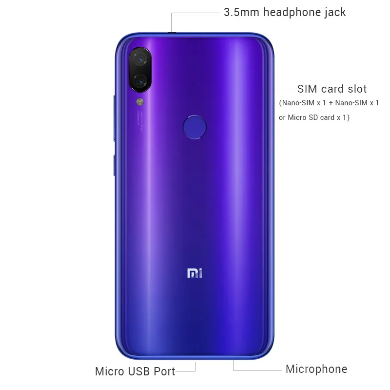 В наличии глобальная версия Xiao mi Play 4 Гб 64 мобильный телефон MTK Helio P35 Octa Core 12MP