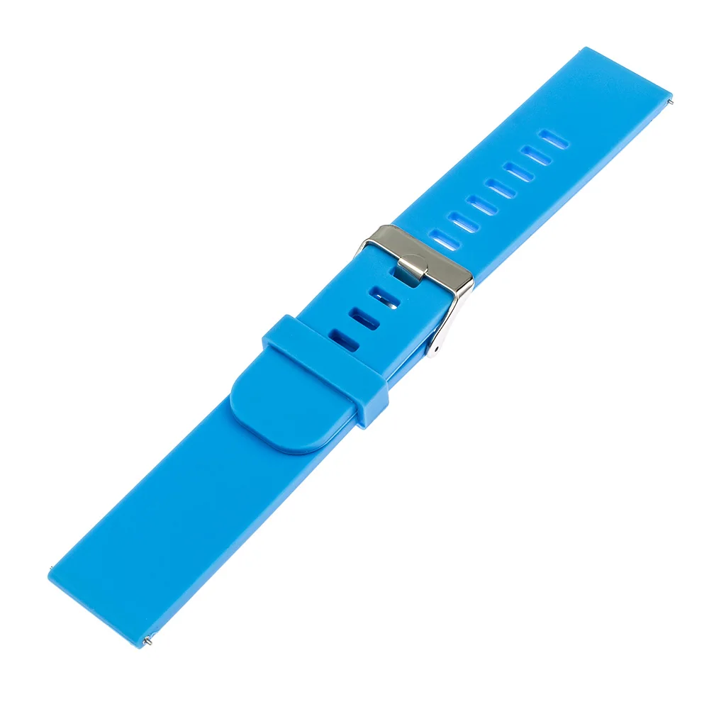 Ремешок для часов силиконовый дизельных 20 мм 22 быстросъемный черный синий