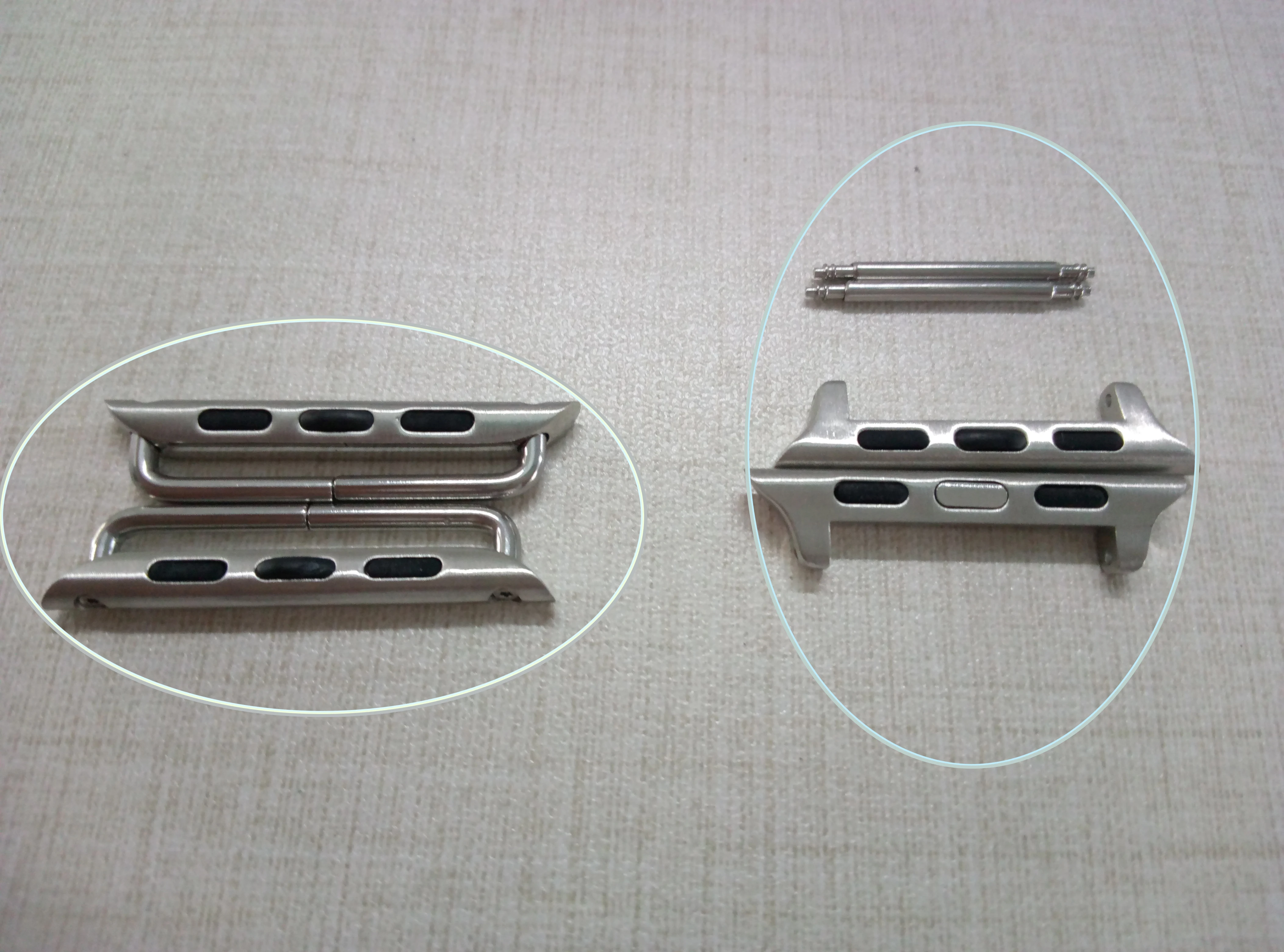 

Strap Adapters Connector 38mm 42mm for iWatch Watchbands Adapter for Watch Band Repair Tool Link Buckle PG102 ZLIMSN