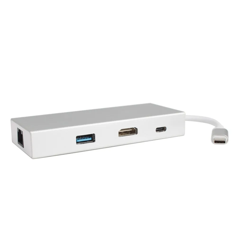 Многофункциональный концентратор Spiltter адаптер USB-C до 2 Usb3.0 PD 4 K HDMI видео с высокой