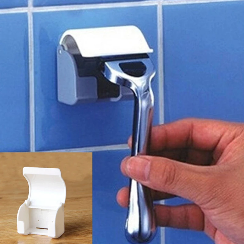 Men Razor Shaver Holder Rack Storage Organiser Shelving Wall-mounted for Bathroom Titular de la maquinilla afeitar viscosa RT | Дом и сад