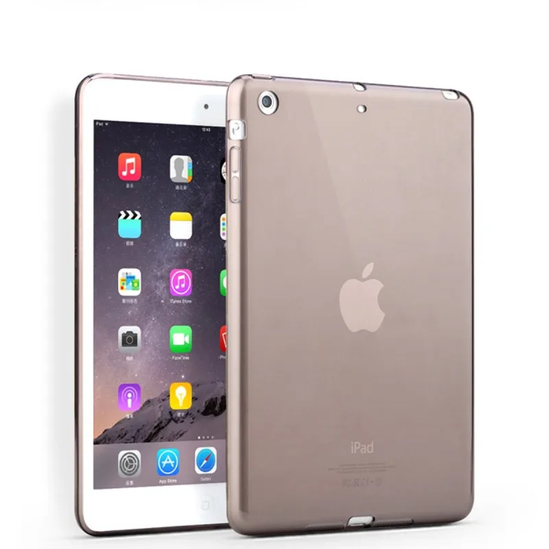 Защитный чехол для Apple iPad Mini 3 2 1 Силиконовые чехлы прозрачные цветные мягкие планшеты для кожи аппликации Coque Capa