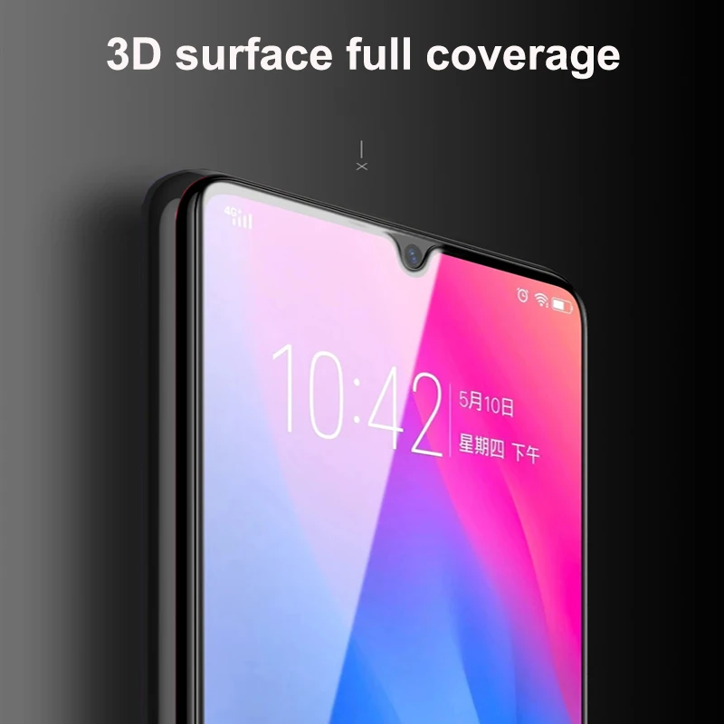 Закаленное стекло для Lenovo Z5s с полным покрытием ультратонкая Противоударная