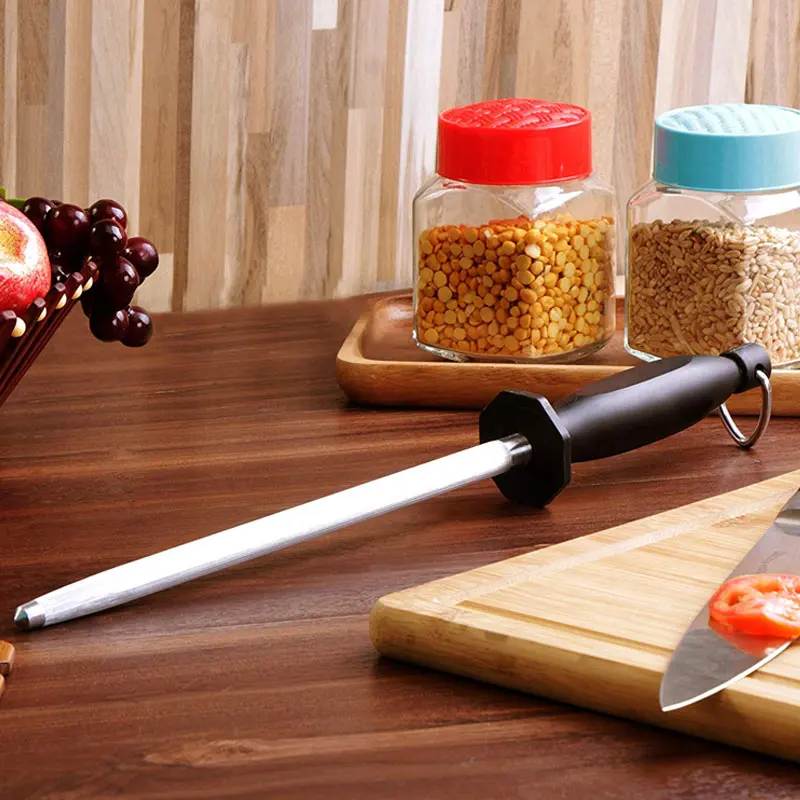 Горячая нержавеющая сталь легкий прочный нож точилка стержень для кухни