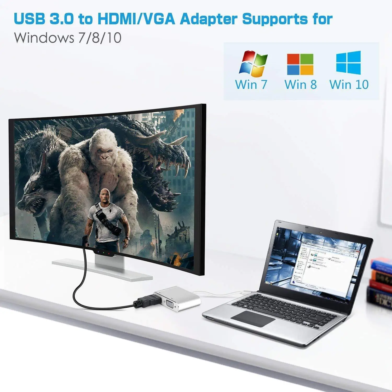 USB 3,0 к HDMI и VGA адаптер для поверхностного ноутбука