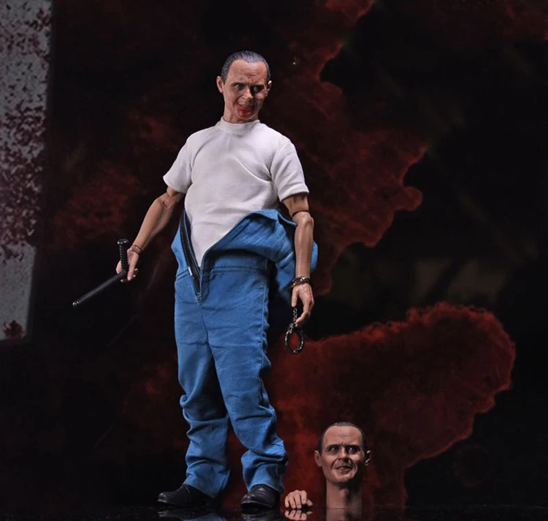 12 ''человек Рисунок 1/6 Ганнибал Лектер 2,0 кукла игрушка с головой скульптуры FS012