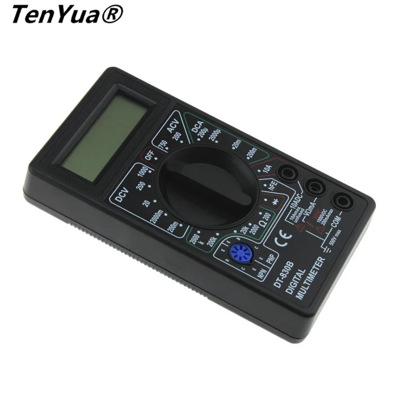 TenYua DT-830B Цифровой Вольтметр Омметр Амперметр мультиметр Ручной тестер DT830B AC DC 750/1000 в Ампер Вольт Ом домашний тестер