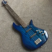4 string electric bass customization ash the blue transparent amplifying circuit jean strength 3 silver hardware