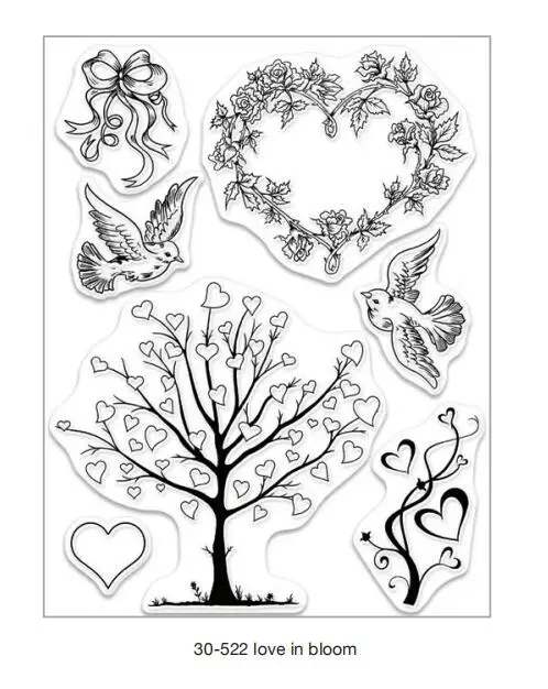ST0111A1 5x6. 5in Love Heart Bear прозрачный силиконовый штамп/печать для скрапбукинга DIY/валентинка декоративная открытка для изготовления четких штампов - Цвет: ST0111A1