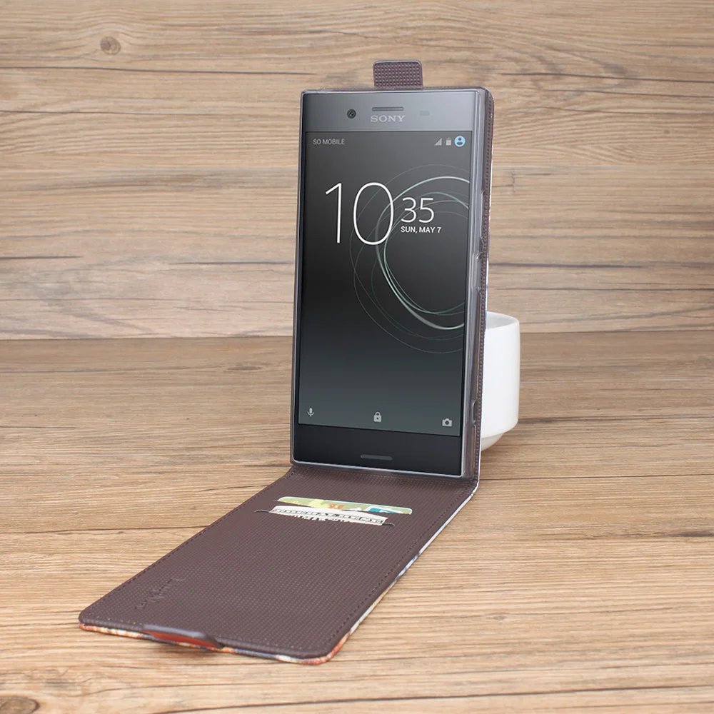 Бумажник чехол для Sony Xperia XZ Премиум Кошелек из искусственной кожи C5 M5 X Compact XA Z5