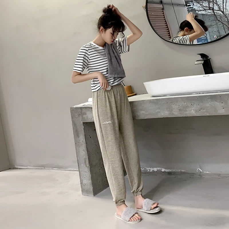 Женские свободные повседневные штаны Broek Dames спортивные домашняя одежда пижамные