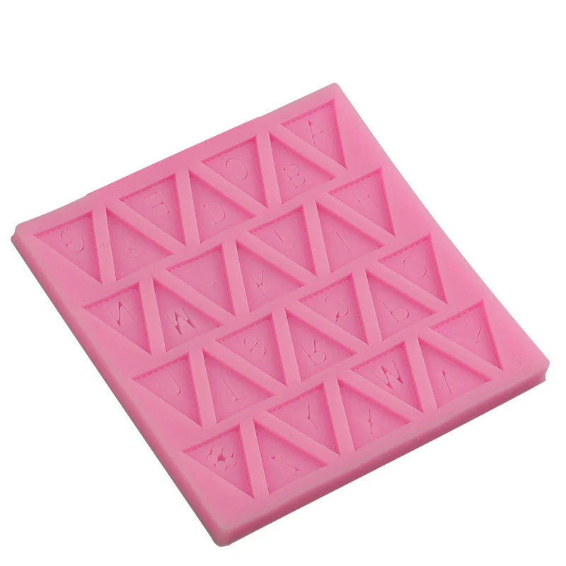 Alphabet Letters Silicone Mold Flag Design Chocolate Fondant Cake Decorating Tools Bakeware Accessories Random Color | Дом и сад