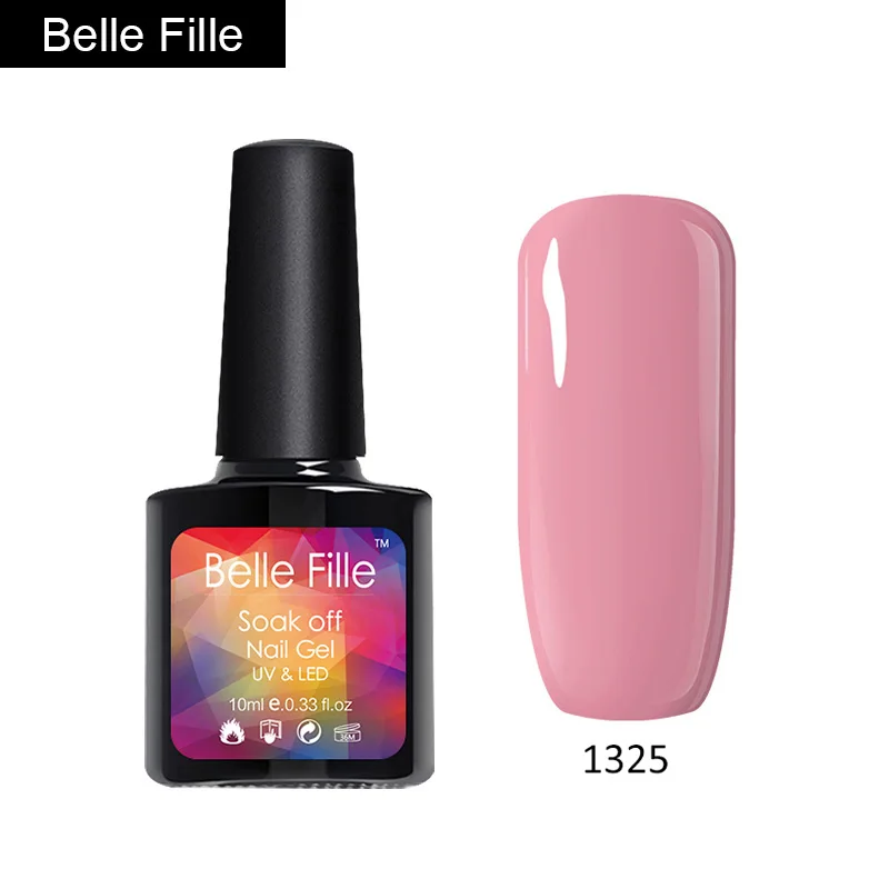 Belle Fille 10 мл Гель лак для ногтей замочить от арбуза красный цвет маникюр
