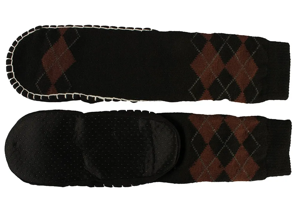 Men Knitted Home Slipper Socks with NON Slip Bottom Man Indoor Floor Household Warm Soft Shoes | Обувь