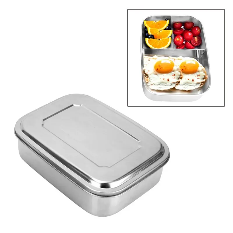 3 Балки маленький белок упаковщик малыш закуска из нержавеющей стали контейнер