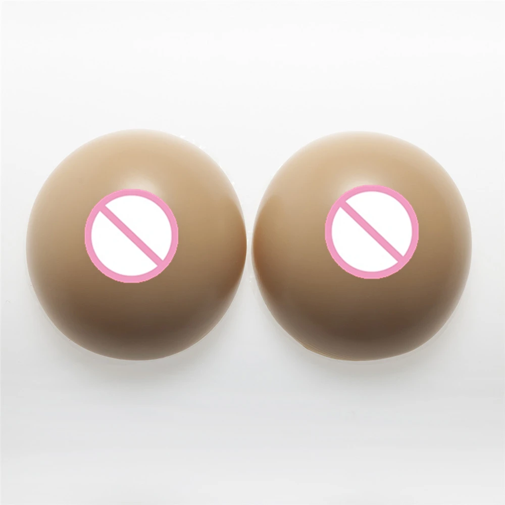 

Brown Transgender Artificial Boobs 1200g/Pair Drag Queen Silicone Breast Prosthesis Crossdresser Shemale Fake Boobs Breasts