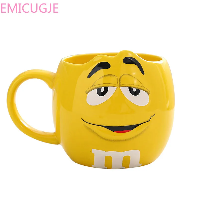 Glaze Milk Water Tea Cups Fashion Drinkware MM Beans Drinking Ceramic Cup Colored Cafe Oatmeal Coffee Mug | Дом и сад