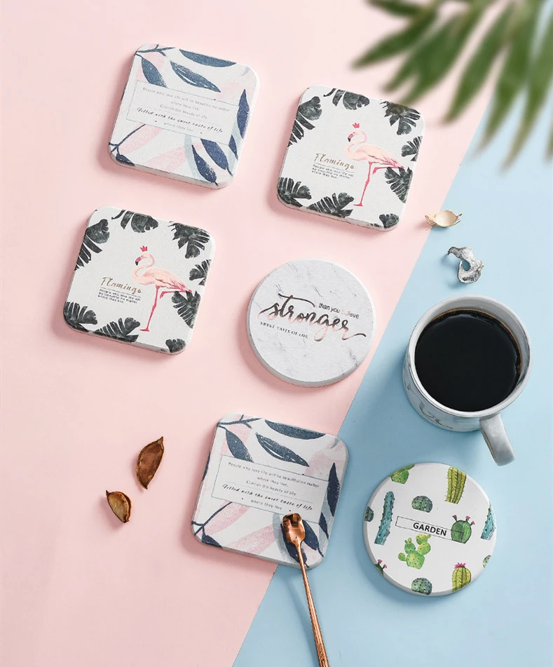 Диатомовая земля вода coaster изоляция анти обжигающий диатомовый буровой чай