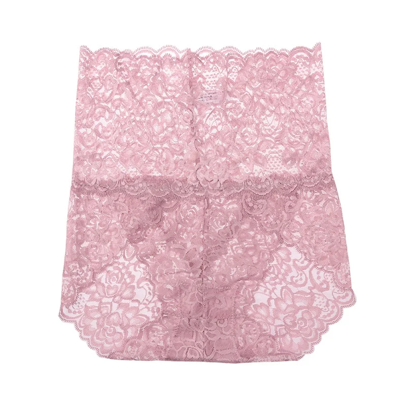 Pinkish Grey Женское нижнее белье, большие размеры, женские кружевные черные прозрачные сексуальные трусики vs pink Brief control top трусы с высокой талией, хипстерские трусы - Цвет: Pinkish Grey