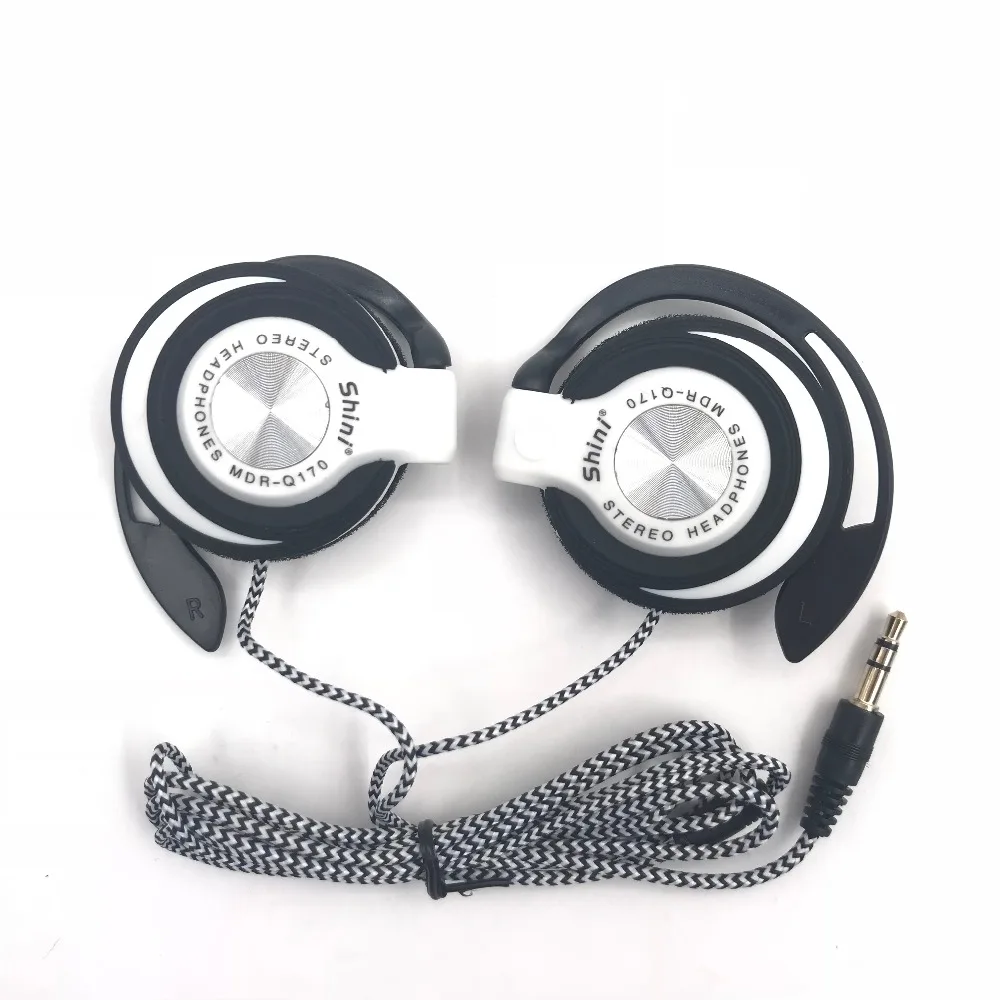 Наушники SHINI Q170 с шумоподавлением, гарнитура с заушником, HiFi бас наушники с микрофоном для Xiaomi iPhone 5/6s компьютера