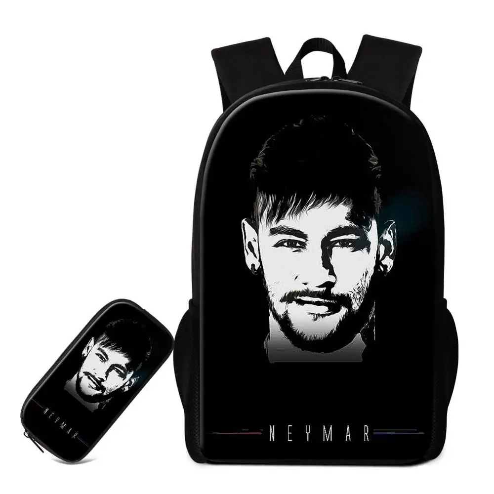Зеленый Рюкзак Neymar, школьная сумка с принтом для мальчиков, детская дорожная сумка для книг, чехол для карандашей, классная сумка для девочек - Цвет: Зеленый