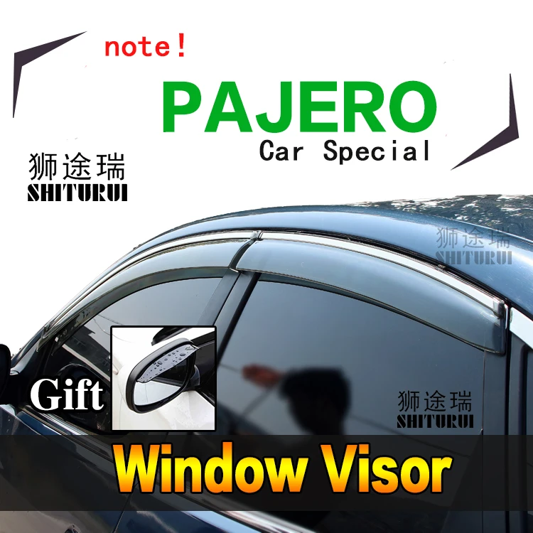 Оконный козырек SHITURUI дефлектор от солнца и дождя для MITSUBISHI PAJERO v93 v97 специальный
