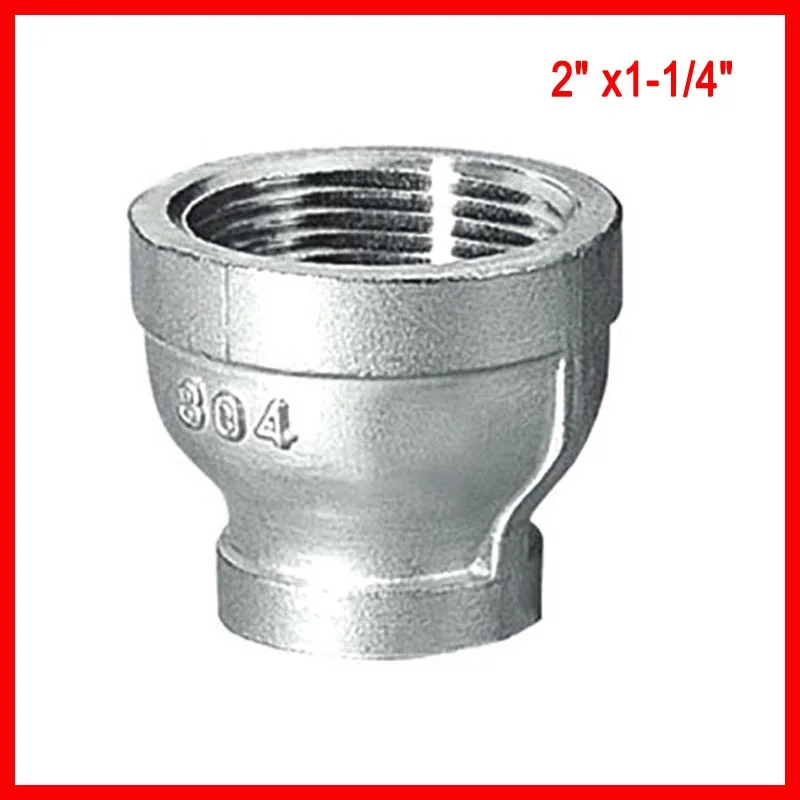 

Ниппель 2 "x1-1/4" Женский SS304 нержавеющая сталь резьбовой редуктор трубы фитинг NPT