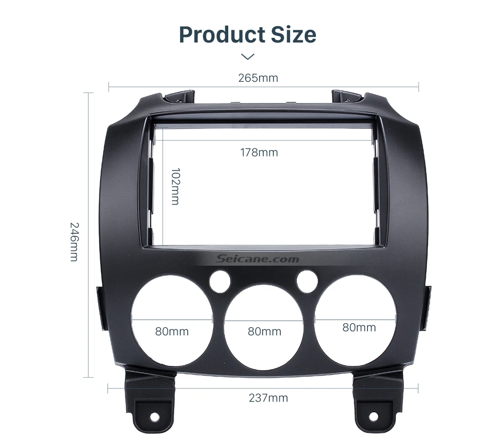 Seicane 2DIN Автомагнитола фасции for2007- Mazda 2 Dash dvd-плеер автоустановка отделка панель приборной панели Лицевая панель комплект