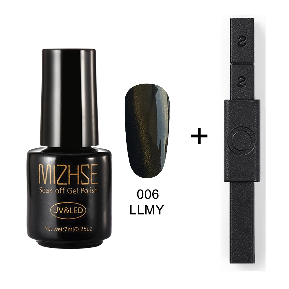LLMY006 and BLCT MIZHSE Cat гель для глаз Декоративный Лак для ногтей 5D 12 стиль кошачьи глаза УФ гель лак УФ-лак для ногтей лак с сильной магнитной доской - Цвет: LLMY006 and BLCT