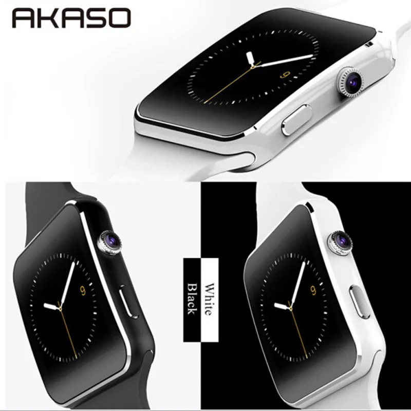 

AKASO Sport Smartwatch X6 Touch Screen with Camera Smart Watch Waterproof Smart Wirst watch For Men Women Support SIM TF Card
