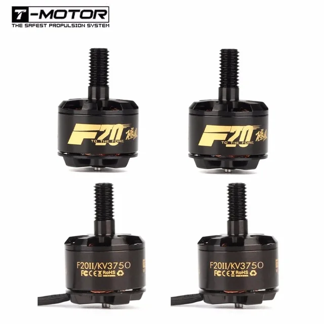 4 шт./лот T Motor F20II F20 II 1408 3750KV 2 S бесщеточный двигатель для 130 140 150 RC игрушки