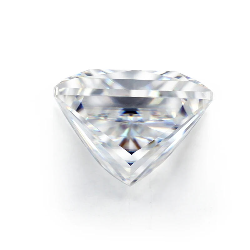 Прозрачный белый цвет DEF класс 6*6 мм Принцесса cut Moissanite свободно Прикрепленный