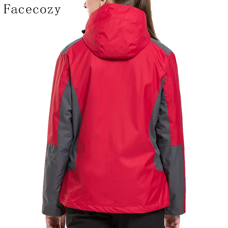Женские куртки с капюшоном Facecozy ветронепроницаемое пальто для альпинизма и