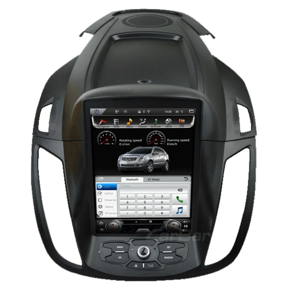 CARBAR 10," вертикальный ips экран Android автомобильный DVD gps-навигация, радио, стерео плеер для Ford Kuga 2013- 2 Гб ram 64 Гб rom