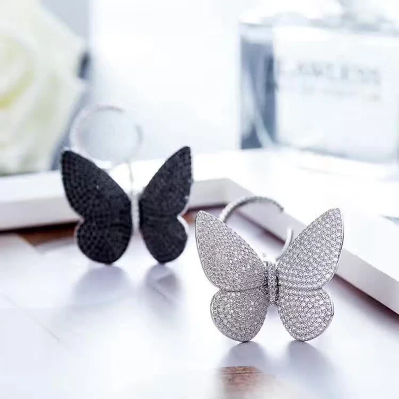 YP308 хит продаж кольцо на палец из стерлингового серебра 925 пробы с хрустальным