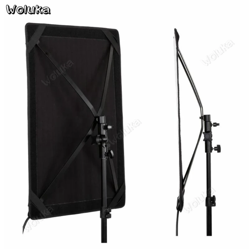 Двойной светодиодный фонарь подставка софтбокс с решеткой 120 Вт 3000-5600K