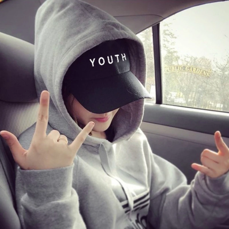 2018 new brand YOUTH Embroidery Dad Hat men women slouch Cotton Baseball Cap curved bill ADJUSTABLE BUCKLE RETRO SUMMER | Аксессуары для