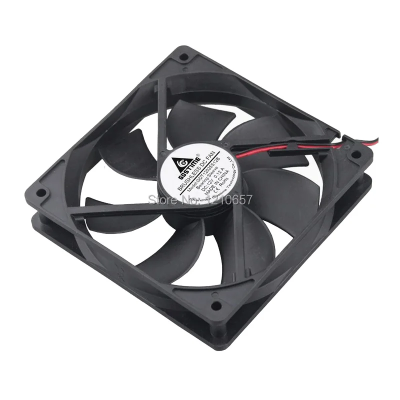 2 шт. Gdstime DC 12 В 4P Molex 120 мм 120x25 чехол для компьютера Бесщеточный вентилятор
