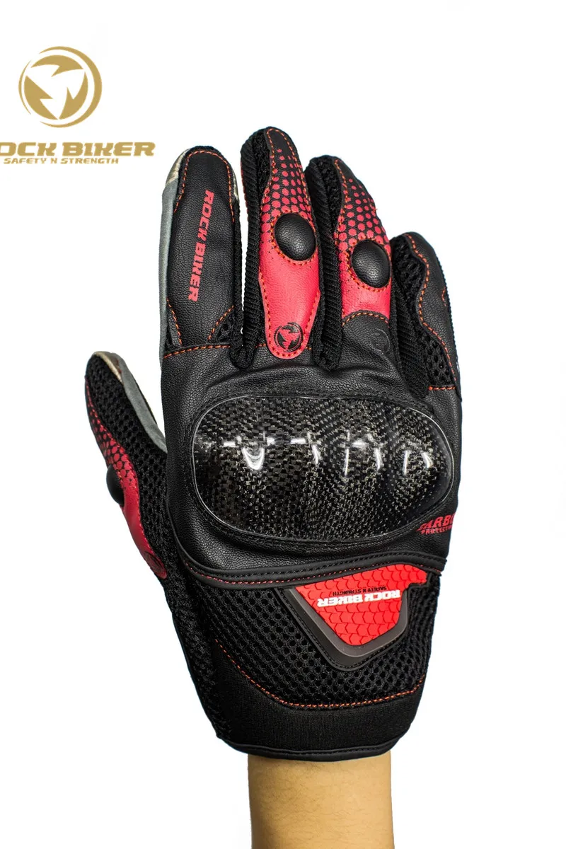 ROCKBIKER Мотоциклетные Перчатки из углеродного волокна дропшиппинг летние мужские