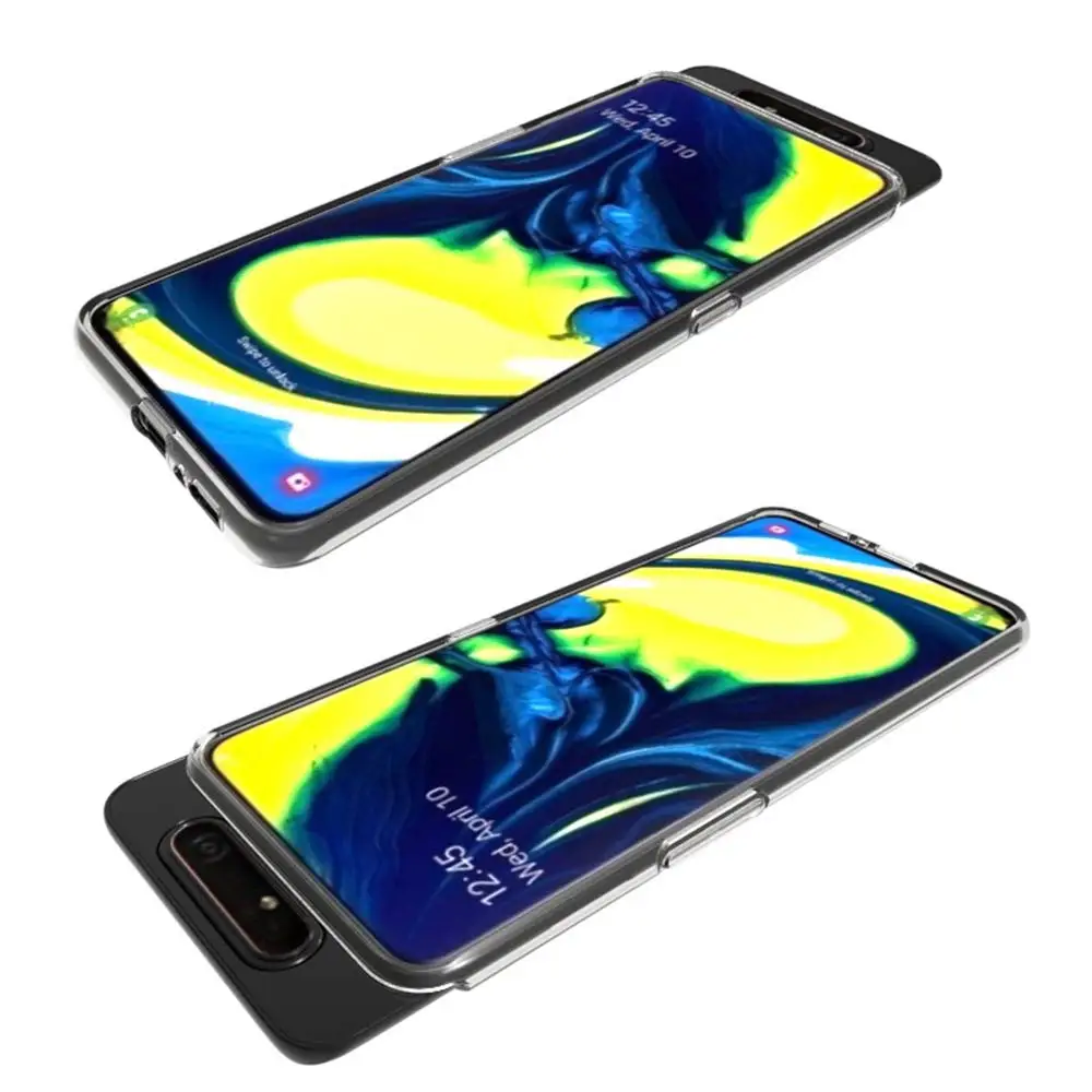 Прозрачный Мягкий Силиконовый ТПУ чехол для samsung Galaxy A80/A90 чехол на заднюю панель мобильного телефона 360 Защитный samsung A80 прозрачная Броня