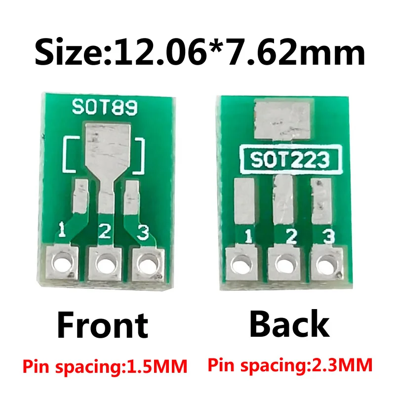 McIgIcM 100 шт. SOT89 SOT223 к DIP печатной платы передачи DIP Pin доска шаг адаптер keysets