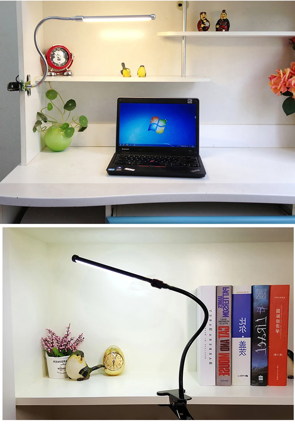 Светодиодная настенная лампа с гибким шлангом бра для ванной и зеркала