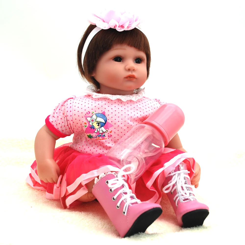 Nicoseewonder 16 дюймов bonecas Bebe Reborn Baby Куклы реалистичные хлопок Средства ухода за кожей