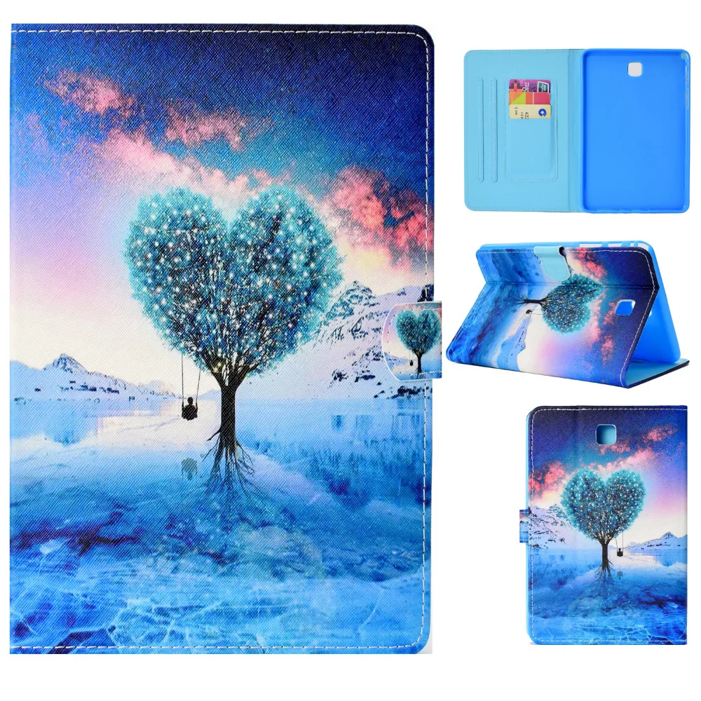 Чехол-подставка из ТПУ и искусственной кожи на магните для Samsung Galaxy Tab A 8 0 T350 T351 T355