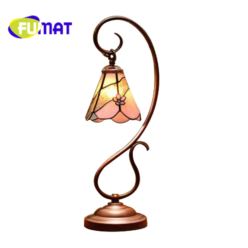 Настольная лампа FUMAT Tiffany светодиодная ПРОСТАЯ ПРОЗРАЧНАЯ витражная